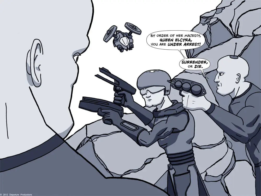 Whatever you do, Zik, don't get killed! We just started this comic!