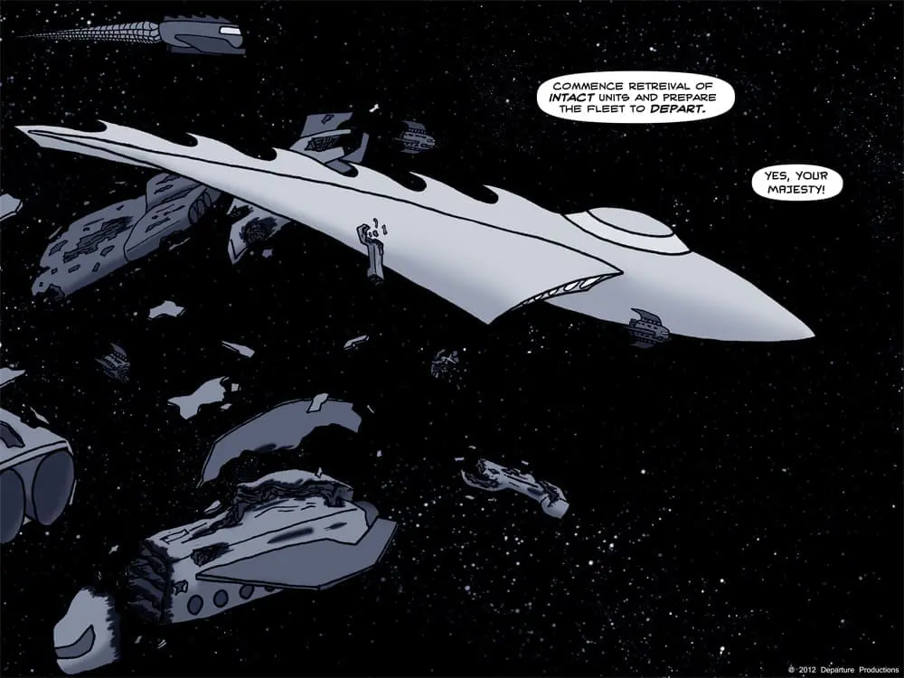 She uses a pleasure yacht to tear up enemy fleets?