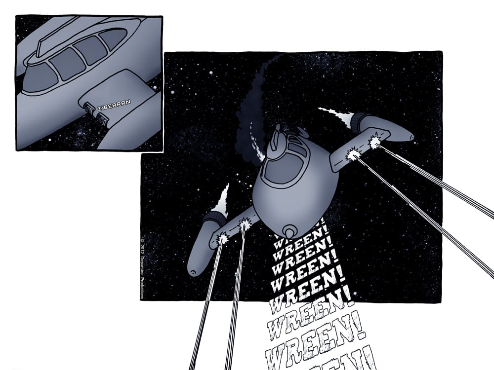 A barrage of bullets!