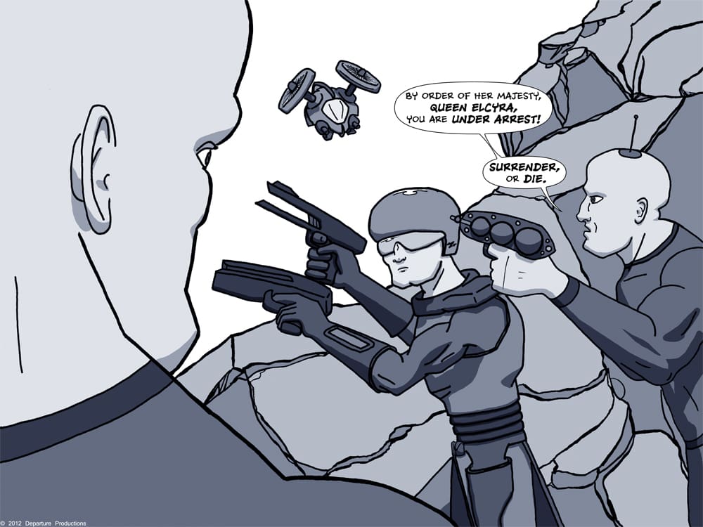 Whatever you do, Zik, don't get killed! We just started this comic!