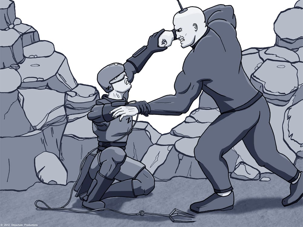 Nothing like aggressively holding hands with a stranger.