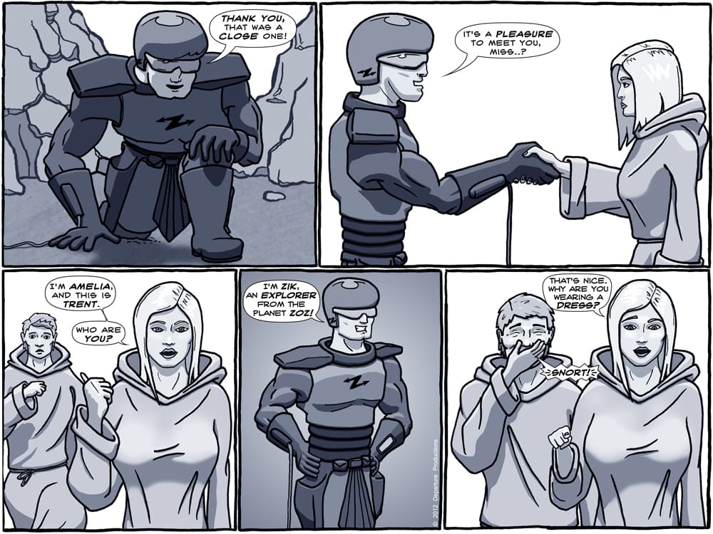 ...says the lady wearing a robe...