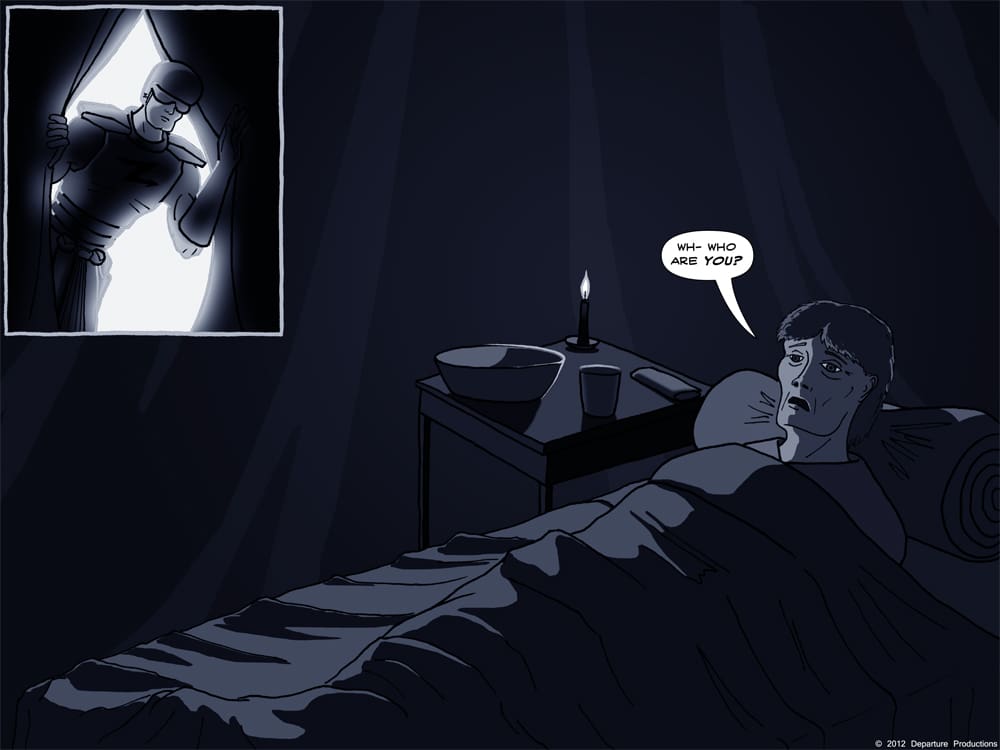 Naptime's over, Aunt Vera! Fate has walked in...