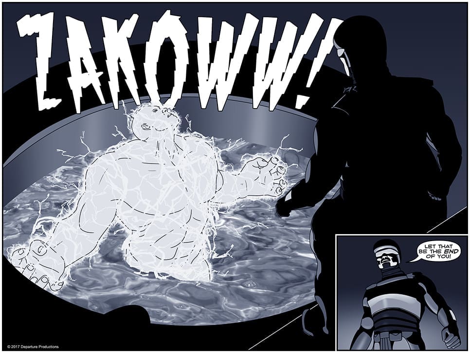 You'll be sleeping with the fishes, see?