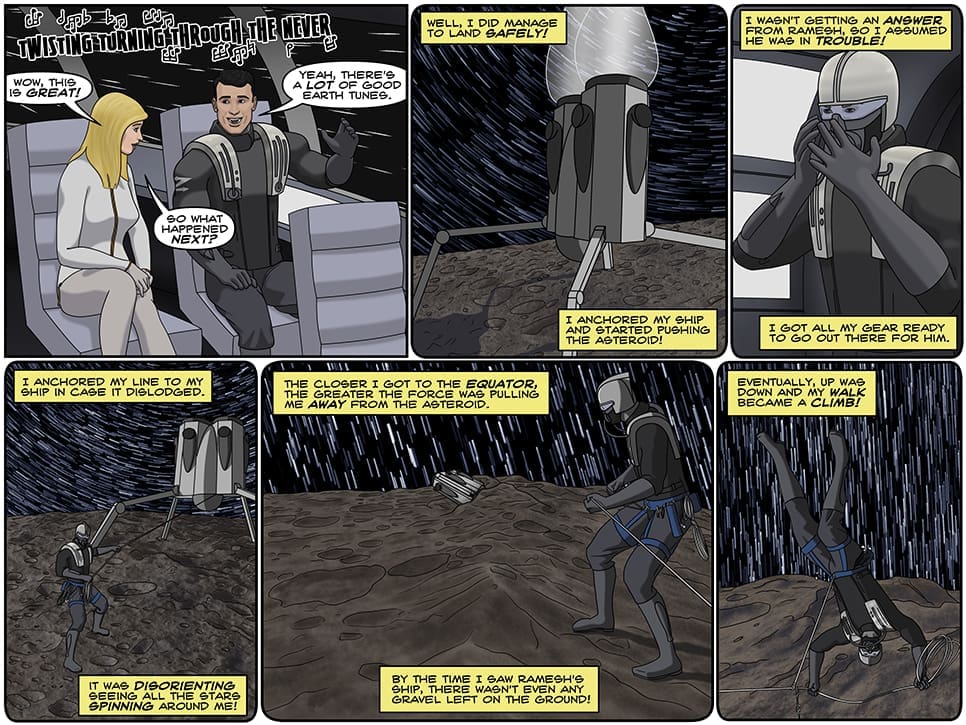 Careful! One false move and you're spaced!